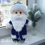 Дед Мороз из плюшевой пряжи бесплатная схема амигуруми