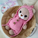 Мишка Дюди бесплатная схема амигуруми