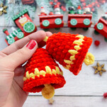 Новогодние колокольчики бесплатная схема амигуруми