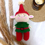 Новогодний эльф бесплатная схема амигуруми