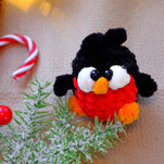 Снегирь Пушистик бесплатная схема амигуруми